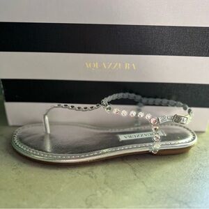 AQUAZZURA Tequila Plexi Sandal Flat 36.5